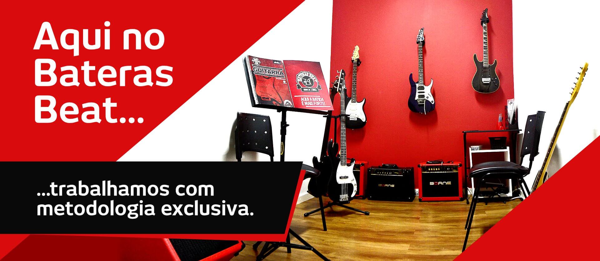 Banner Aqui no Bateras Beat trabalhamos com metodologia exclusiva